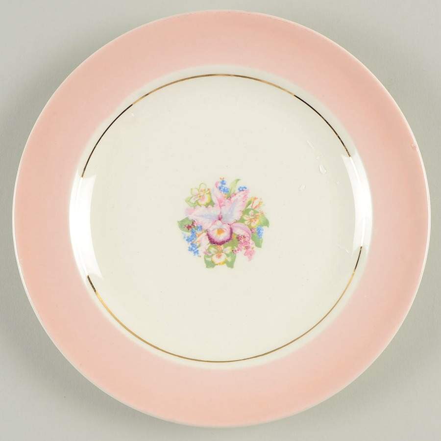 Pink Orchid (USA) Salad Plate by Royal (USA)-1