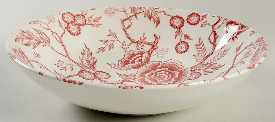 Pink Tradition 9" Round Vegetable Bowl by Royal (USA)-1