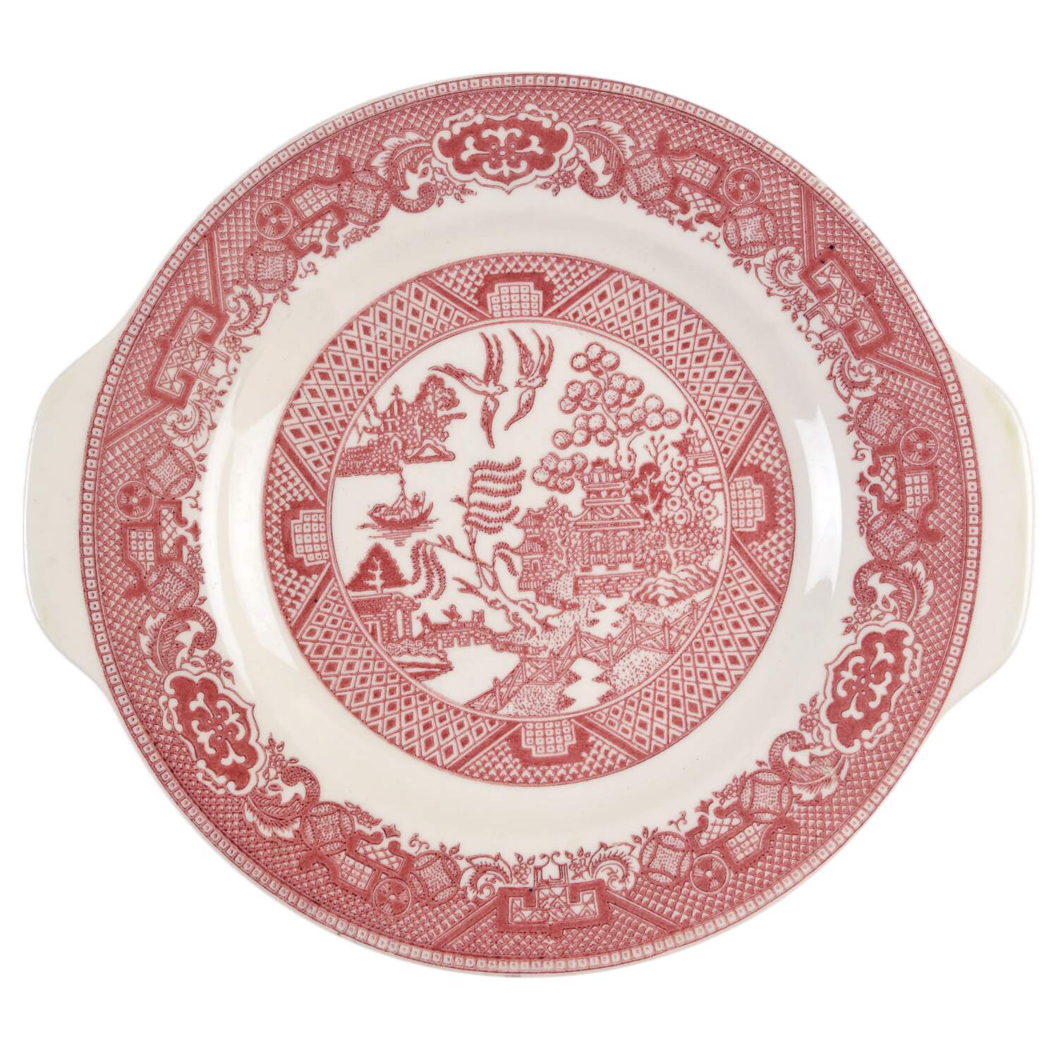 Pink Willow Underplate for Gravy Boat by Royal (USA)-1