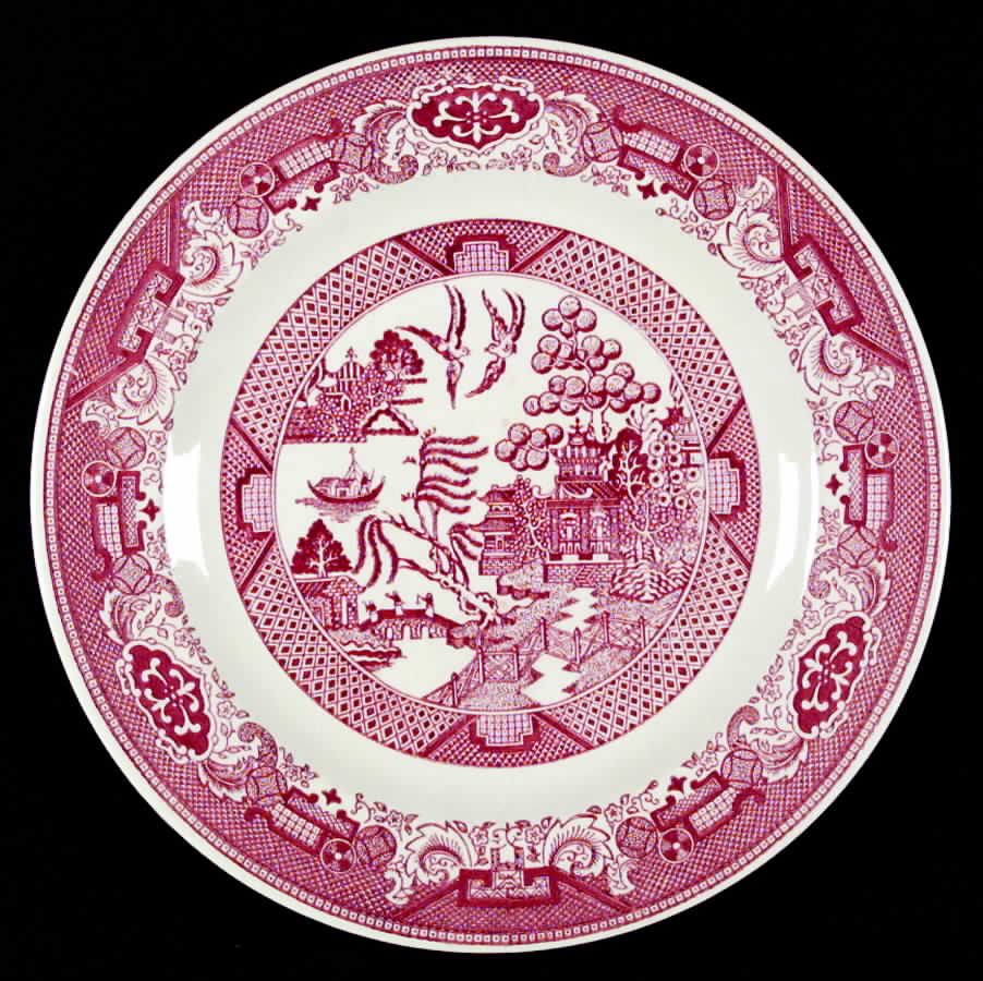 Pink Willow Dinner Plate by Royal (USA)-1