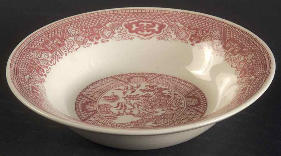 Pink Willow Fruit/Dessert (Sauce) Bowl by Royal (USA)-1
