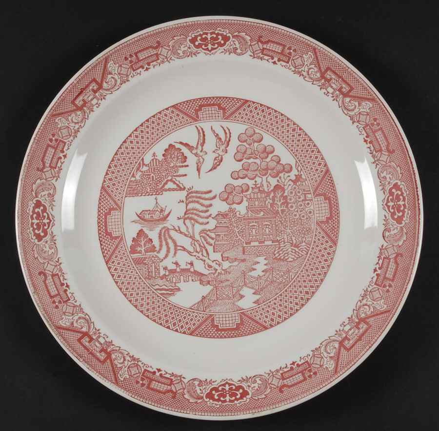 Pink Willow 13" Chop Plate (Round Platter) by Royal (USA)-1