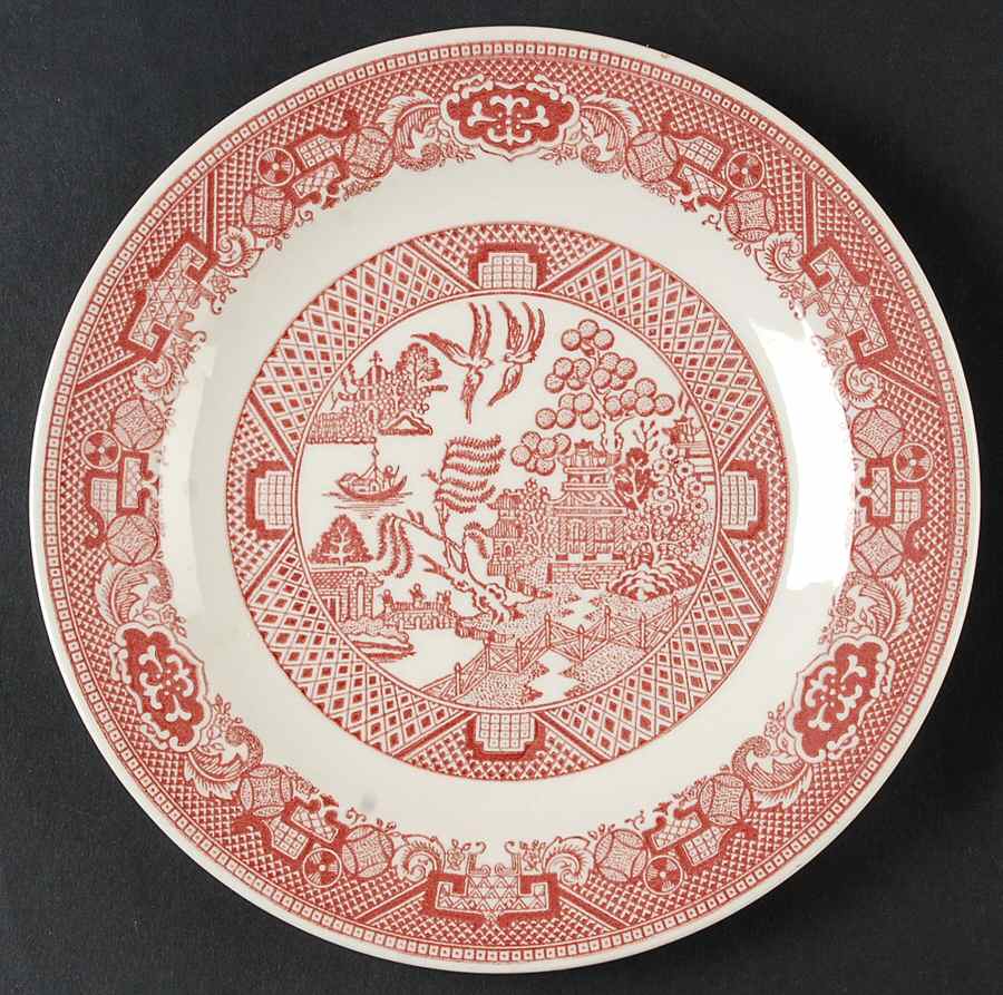Pink Willow Salad Plate by Royal (USA)-1