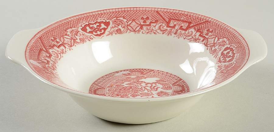 Pink Willow Lugged Cereal Bowl by Royal (USA)-1