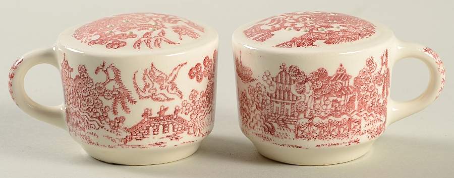 Pink Willow Salt & Pepper Set by Royal (USA)-1