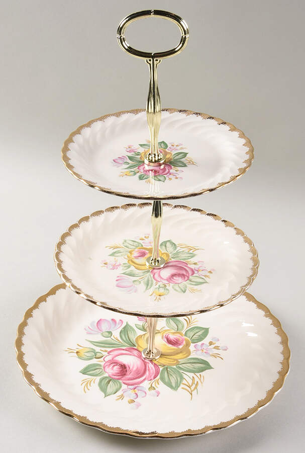 Quban Royal 13 7/8"-14 1/4" 3-Tiered Serving Tray(DP,SP,BB) HC by Royal (USA)-1