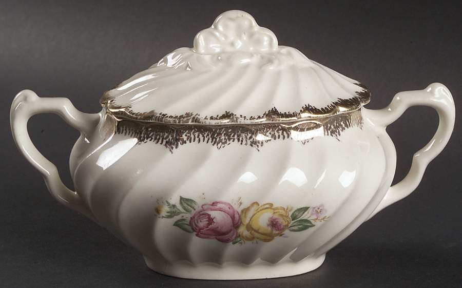 Quban Royal Sugar Bowl & Lid by Royal (USA)-1