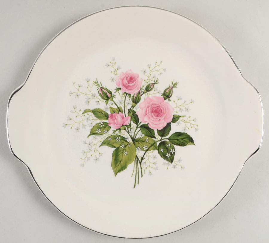 Queen's Rose Handled Cake Plate by Royal (USA)-1