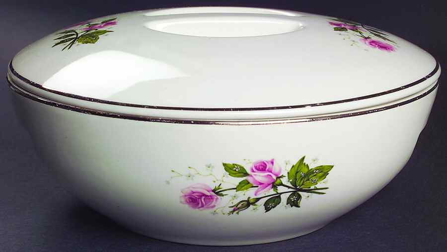 Queen's Rose Round Covered Vegetable by Royal (USA)-1