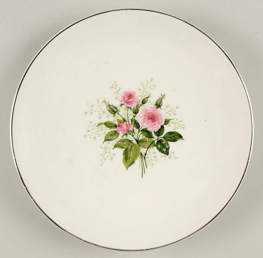 Queen's Rose Bread & Butter Plate by Royal (USA)-1