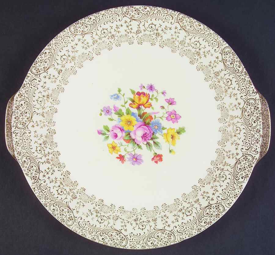 Royal Charm Handled Cake Plate by Royal (USA)-1