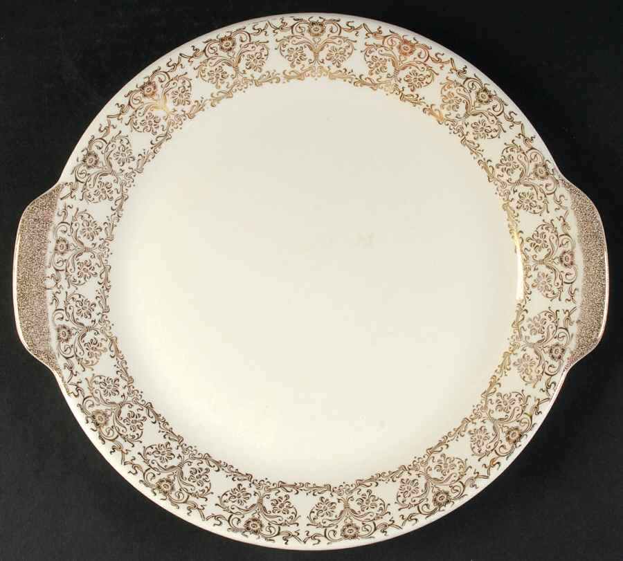 Royal Dalton Handled Cake Plate by Royal (USA)-1