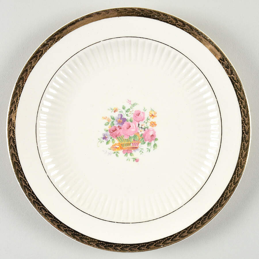 Royal Etch Gold Salad Plate by Royal (USA)-1