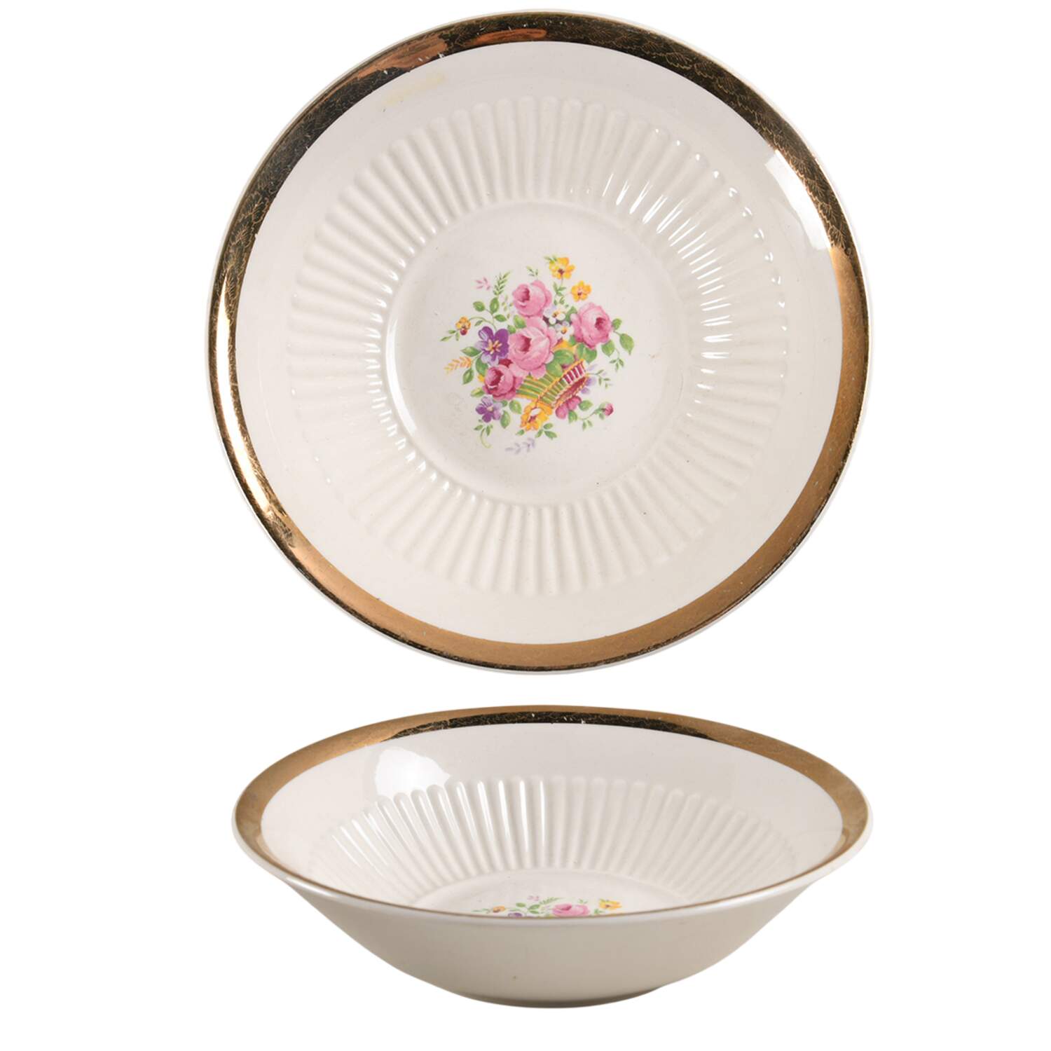 Royal Etch Gold Coupe Cereal Bowl by Royal (USA)-1