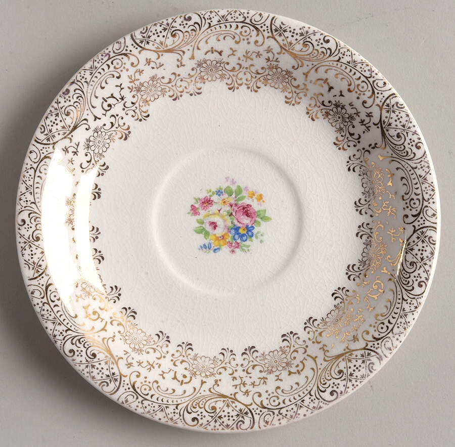 Rose Glory Saucer for Flat Cup by Royal (USA)-1