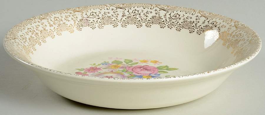 Rose Glory 9" Round Vegetable Bowl by Royal (USA)-1