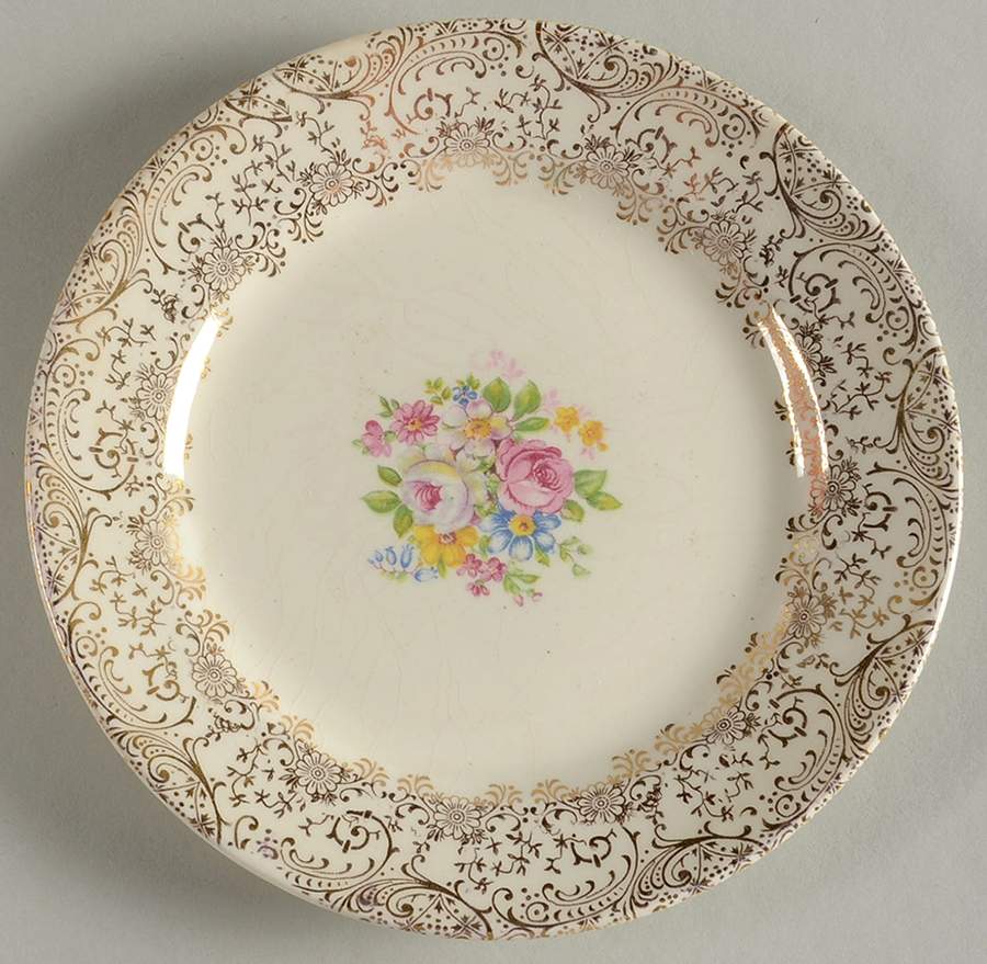 Rose Glory Bread & Butter Plate by Royal (USA)-1