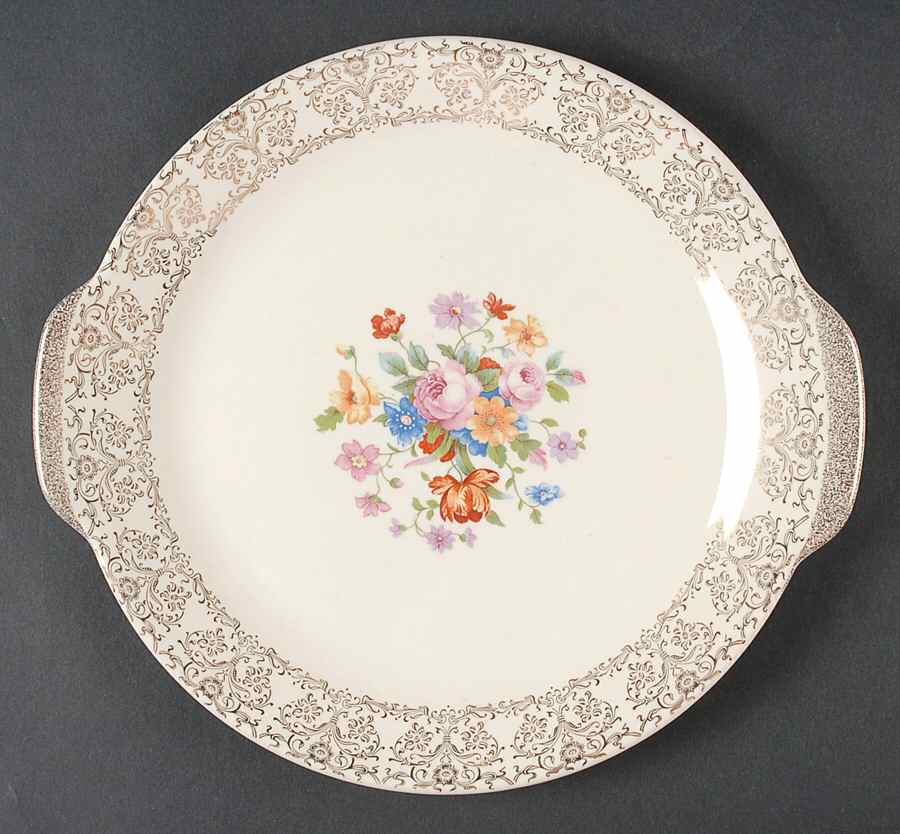 Royal Heirloom Handled Cake Plate by Royal (USA)-1