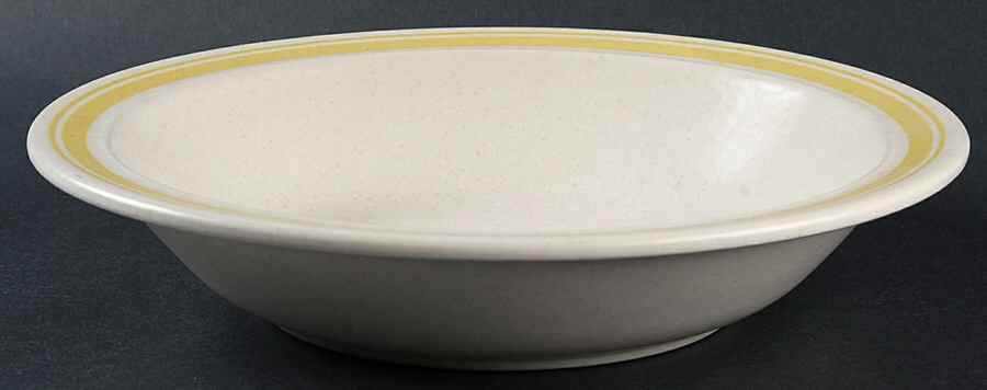 Rondo-P Yellow 9" Round Vegetable Bowl by Royal (USA)-1