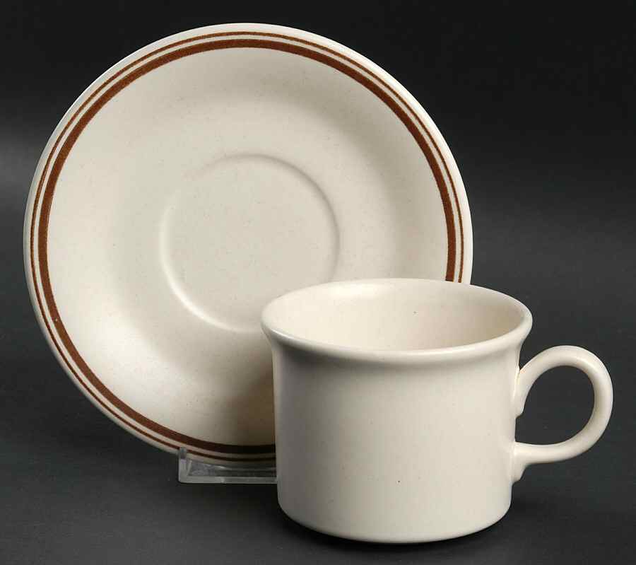 Rondo-J Flat Cup & Saucer Set by Royal (USA)-1