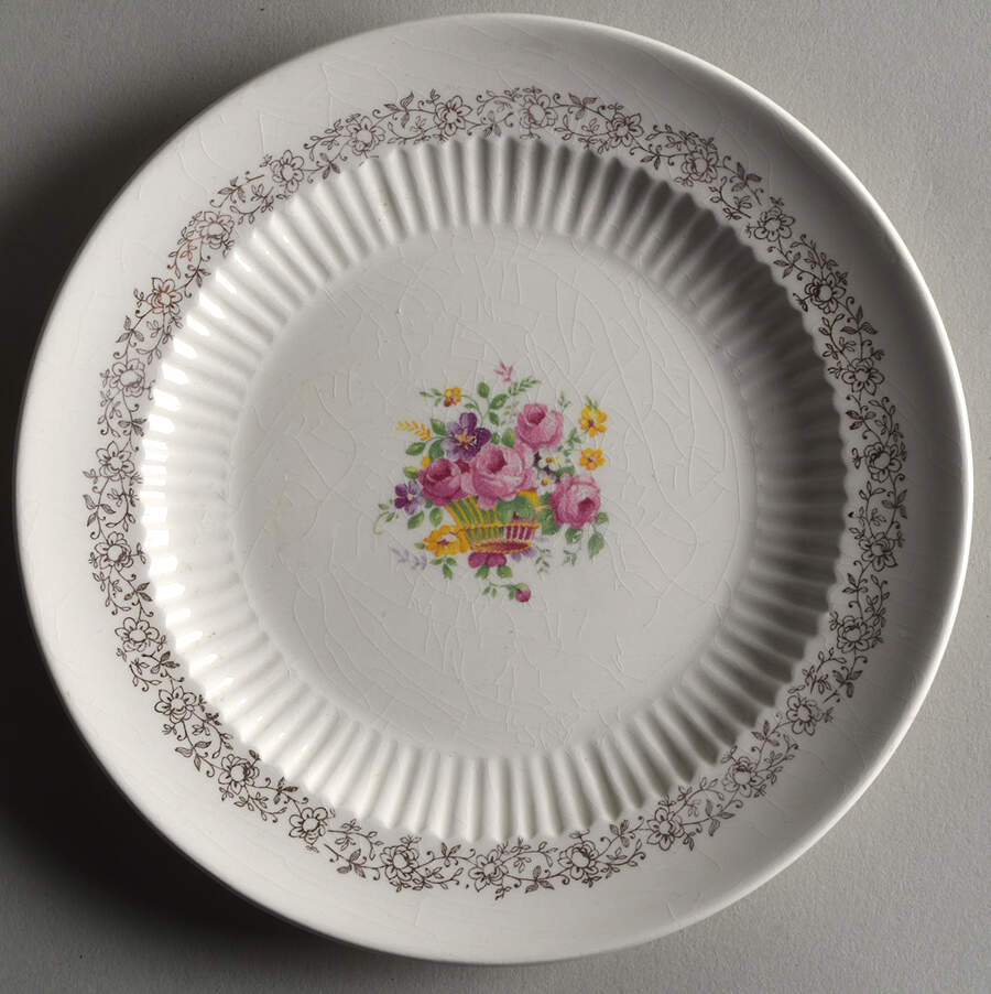 Rosebasket Salad Plate by Royal (USA)-1