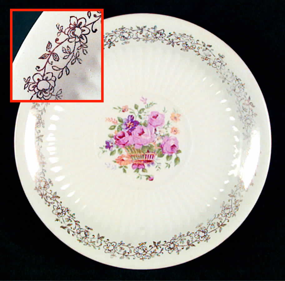 Rosebasket Saucer by Royal (USA)-1
