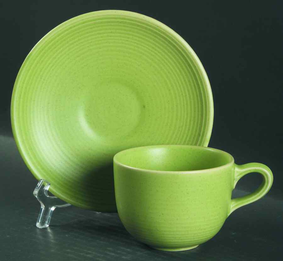 Royal Stone Flat Cup & Saucer Set by Royal (USA)-1