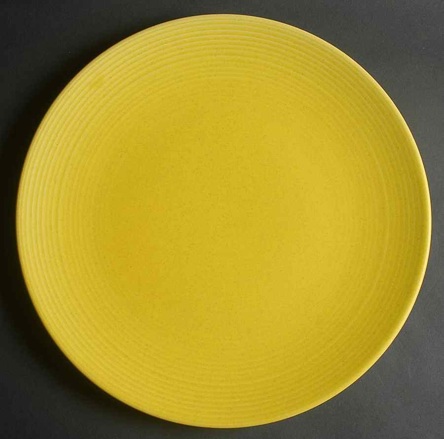 Royal Stone Yellow 13" Chop Plate (Round Platter) by Royal (USA)-1
