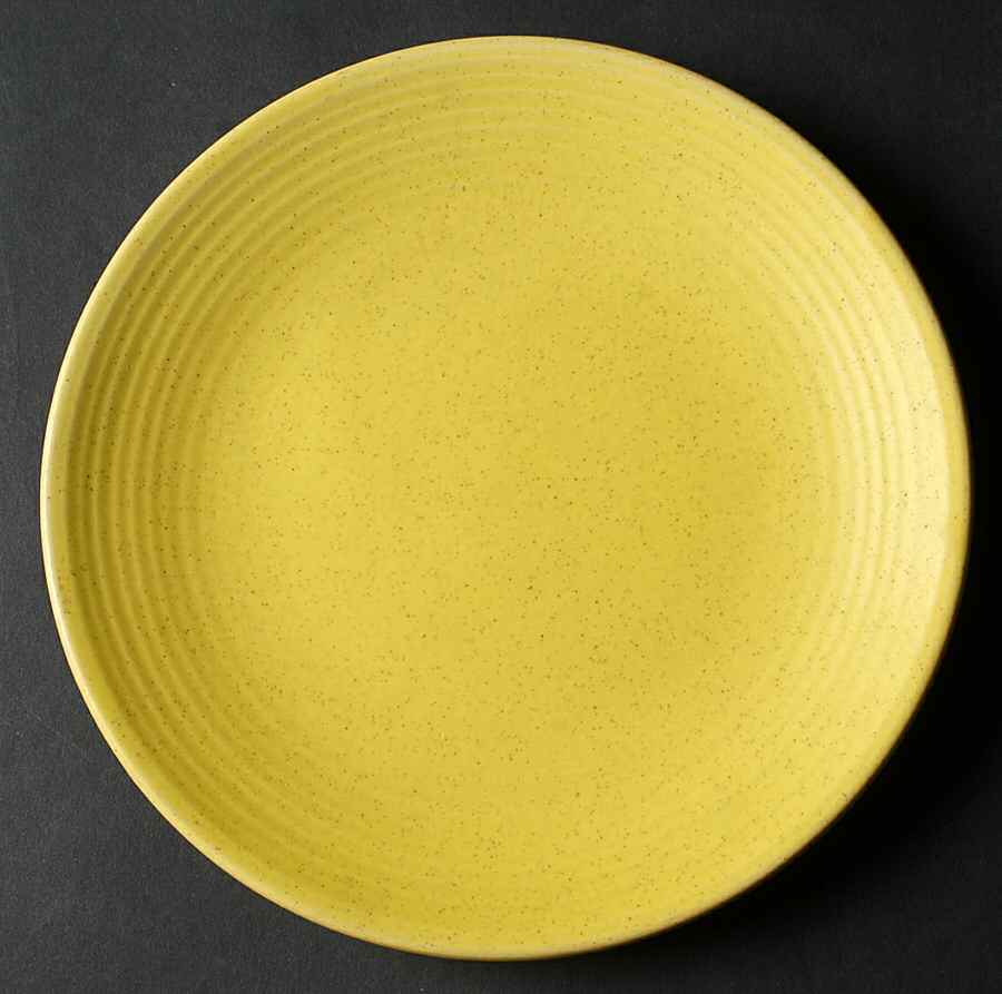 Royal Stone Yellow Salad Plate by Royal (USA)-1
