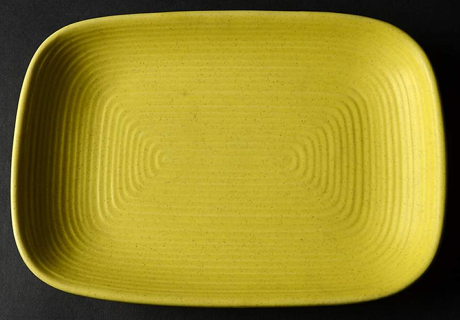 Royal Stone Yellow Relish/Gravy Underplate by Royal (USA)-1
