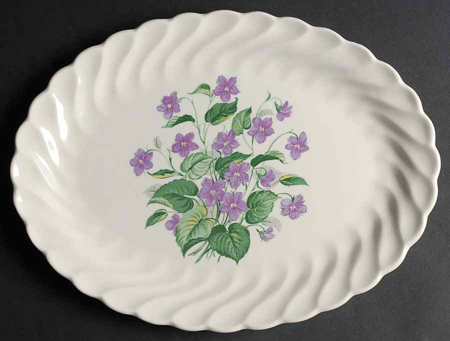 Royal Violet 13" Oval Serving Platter by Royal (USA)-1