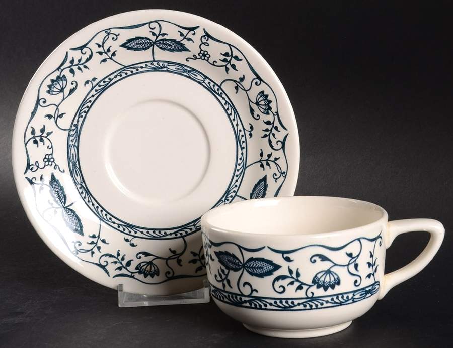 RYL13 Flat Cup & Saucer Set by Royal (USA)-1