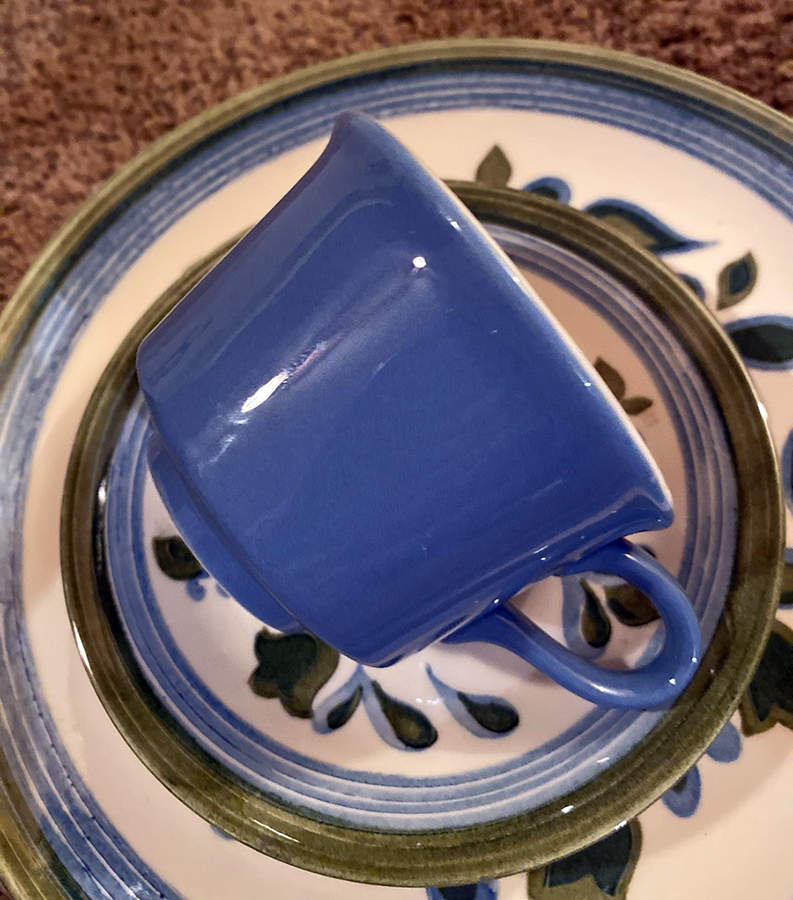 RYL16 Footed Cup & Saucer Set by Royal (USA)-1