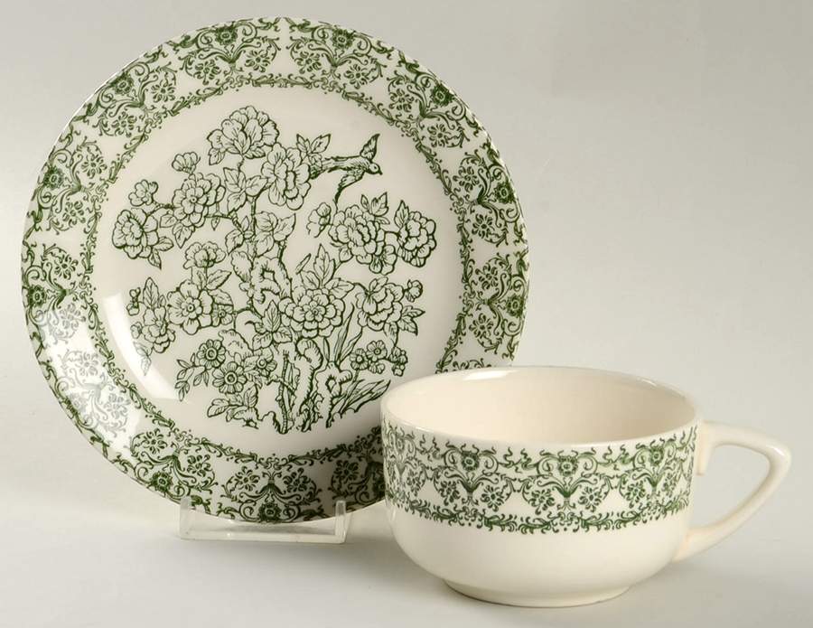 RYL20 Flat Cup & Saucer Set by Royal (USA)-1