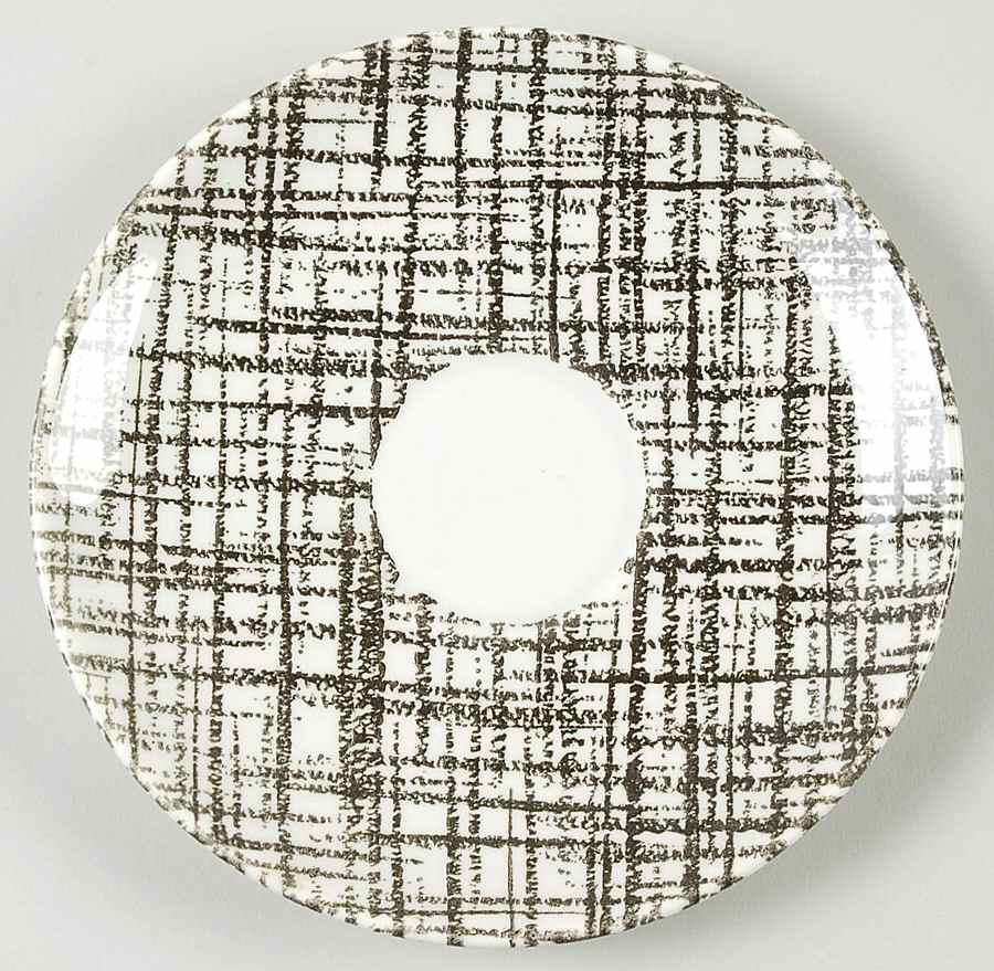 Tweed (Brown Woven) Saucer by Royal (USA)-1