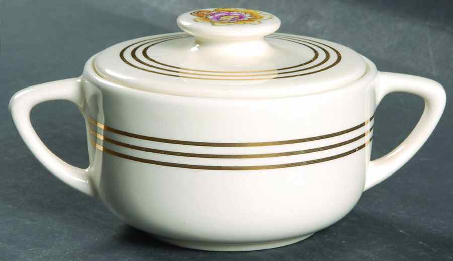 Lady Ann Sugar Bowl & Lid by Royal (USA)-1