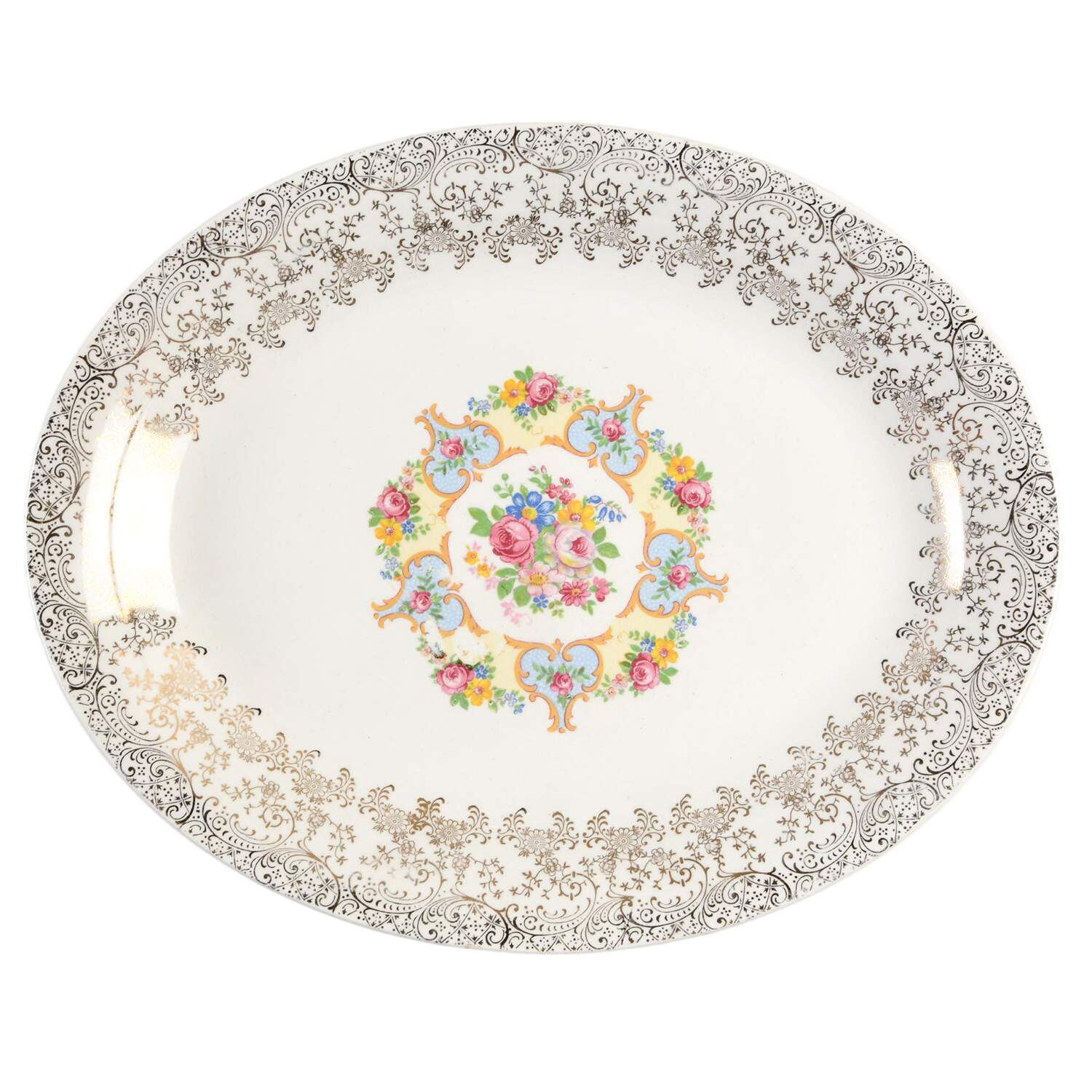 Santa Rosa 11" Oval Serving Platter by Royal (USA)-1