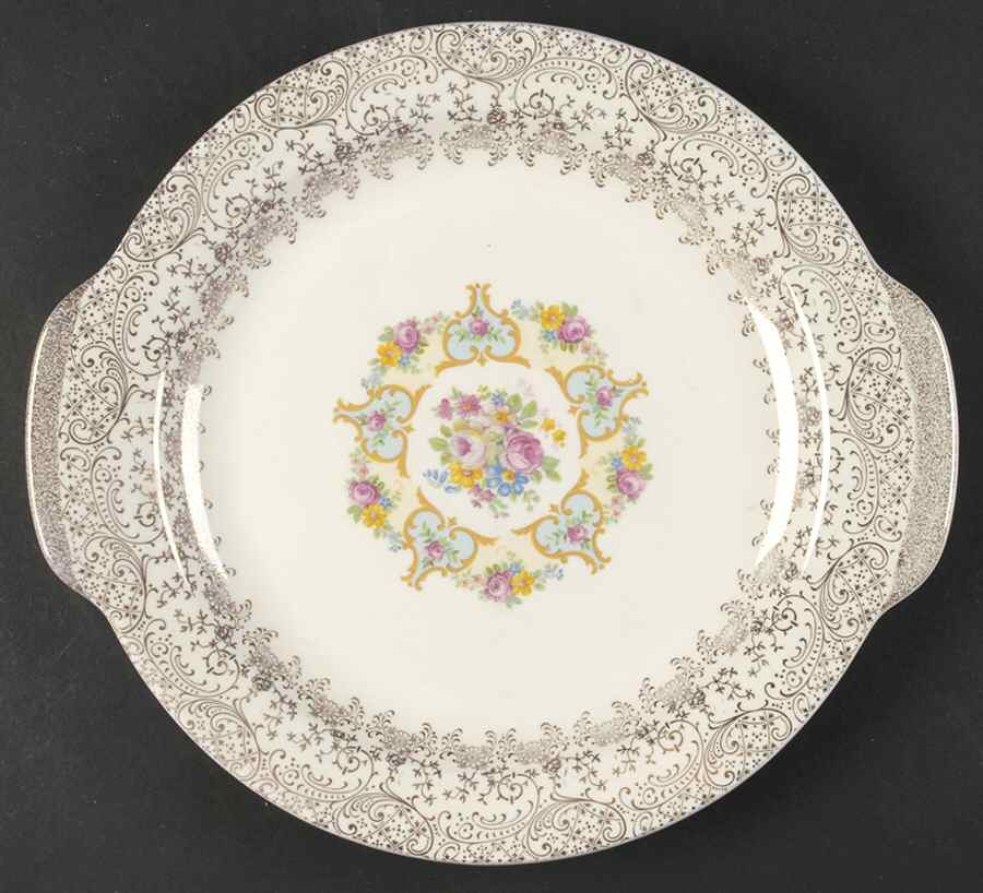 Santa Rosa Handled Cake Plate by Royal (USA)-1