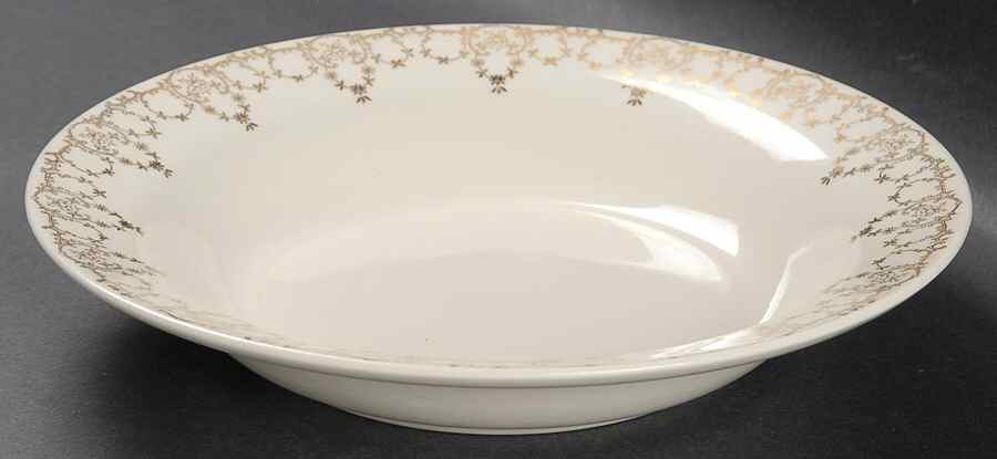 Snowflake Rim Soup Bowl by Royal (USA)-1