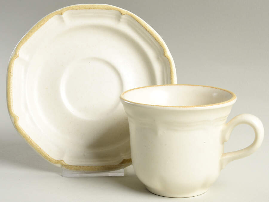 Somerset Flat Cup & Saucer Set by Royal (USA)-1