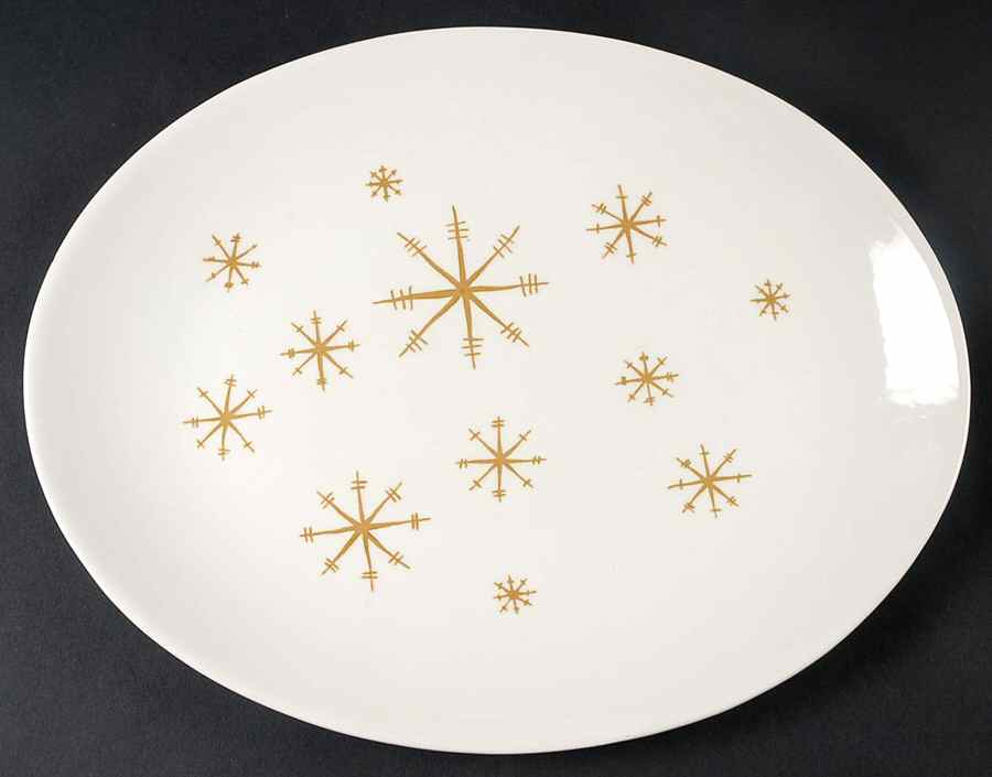 Star Glow (No Trim) 13" Oval Serving Platter by Royal (USA)-1