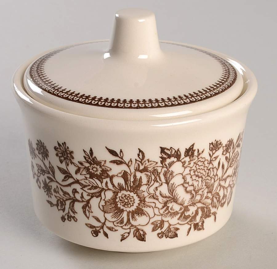 Sussex Sugar Bowl & Lid by Royal (USA)-1