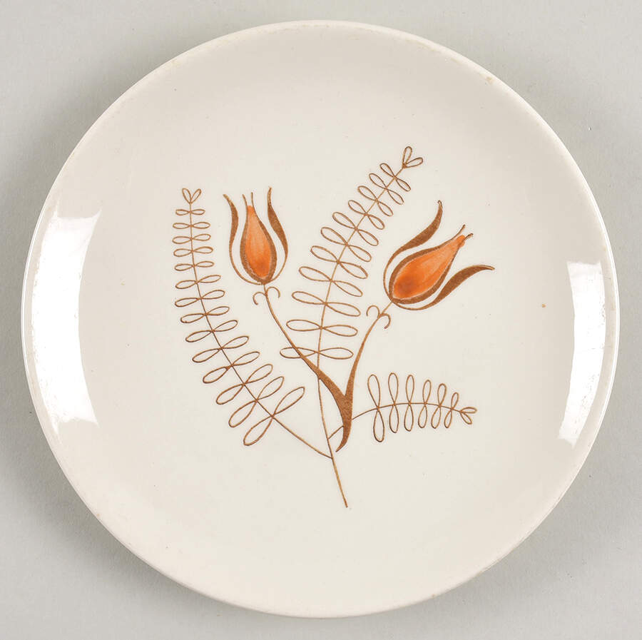 Tanglewood Brown Bread & Butter Plate by Royal (USA)-1