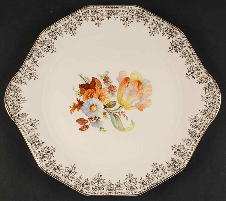Waldorf Handled Cake Plate by Royal (USA)-1