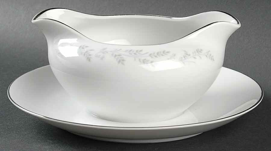 Eg3301 (White Background) Gravy Boat with Attached Underplate by Royalton-1