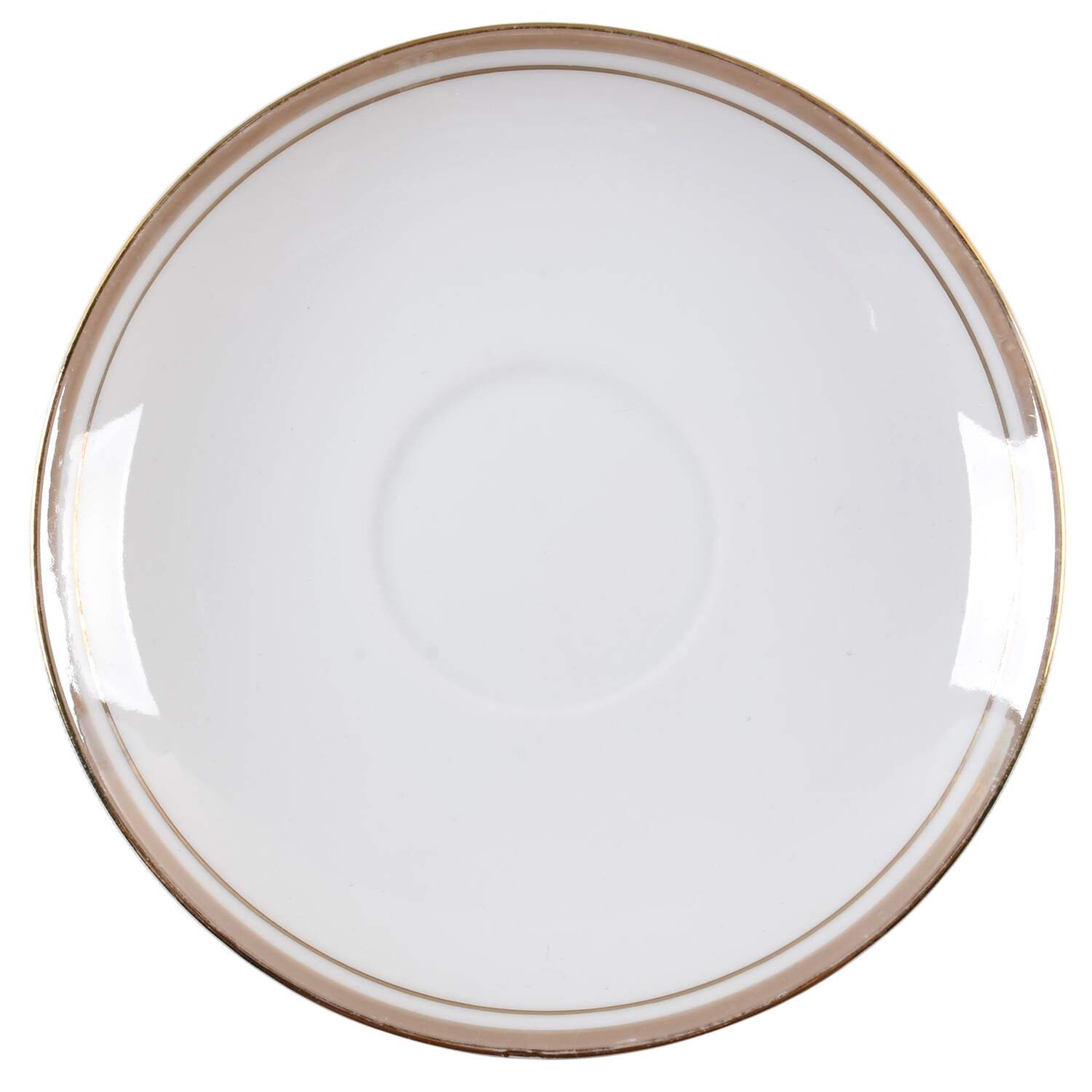 Golden Elegance Saucer for Flat Cup by Royalton-1