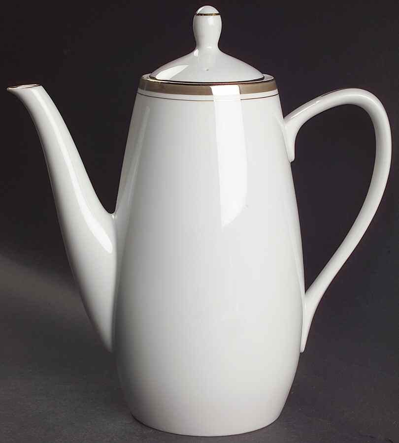 Golden Elegance Coffee Pot & Lid by Royalton-1