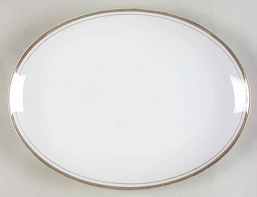 Golden Elegance 12" Oval Serving Platter by Royalton-1