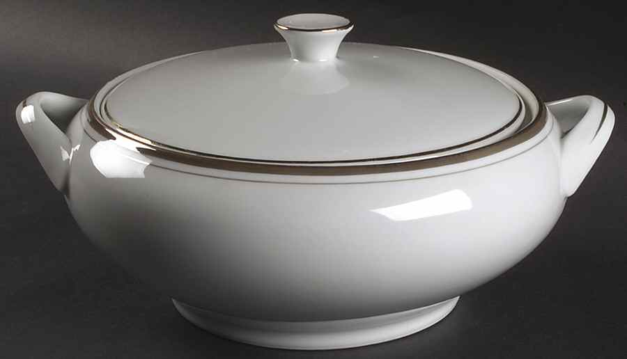 Golden Elegance Round Covered Vegetable by Royalton-1