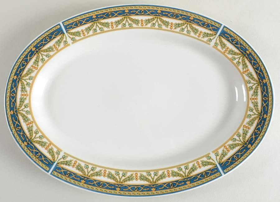 Grecian Garden 14" Oval Serving Platter by Royal Majestic-1